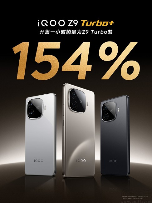 iQOO Z9 Turbo+开卖，开售1小时销量破纪录